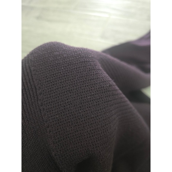 Lululemon Sit in Lotus Black Cherry Purple Long Sleeve Merino Wool Sweater 6 - Picture 7 of 9